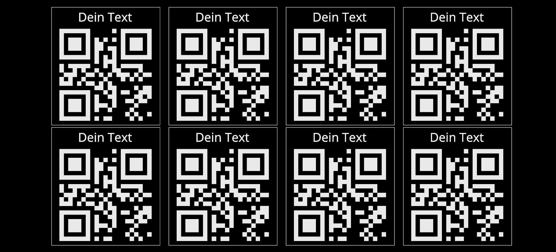 iD-Aufkleber mit QR-Code für Social Media und mehr
