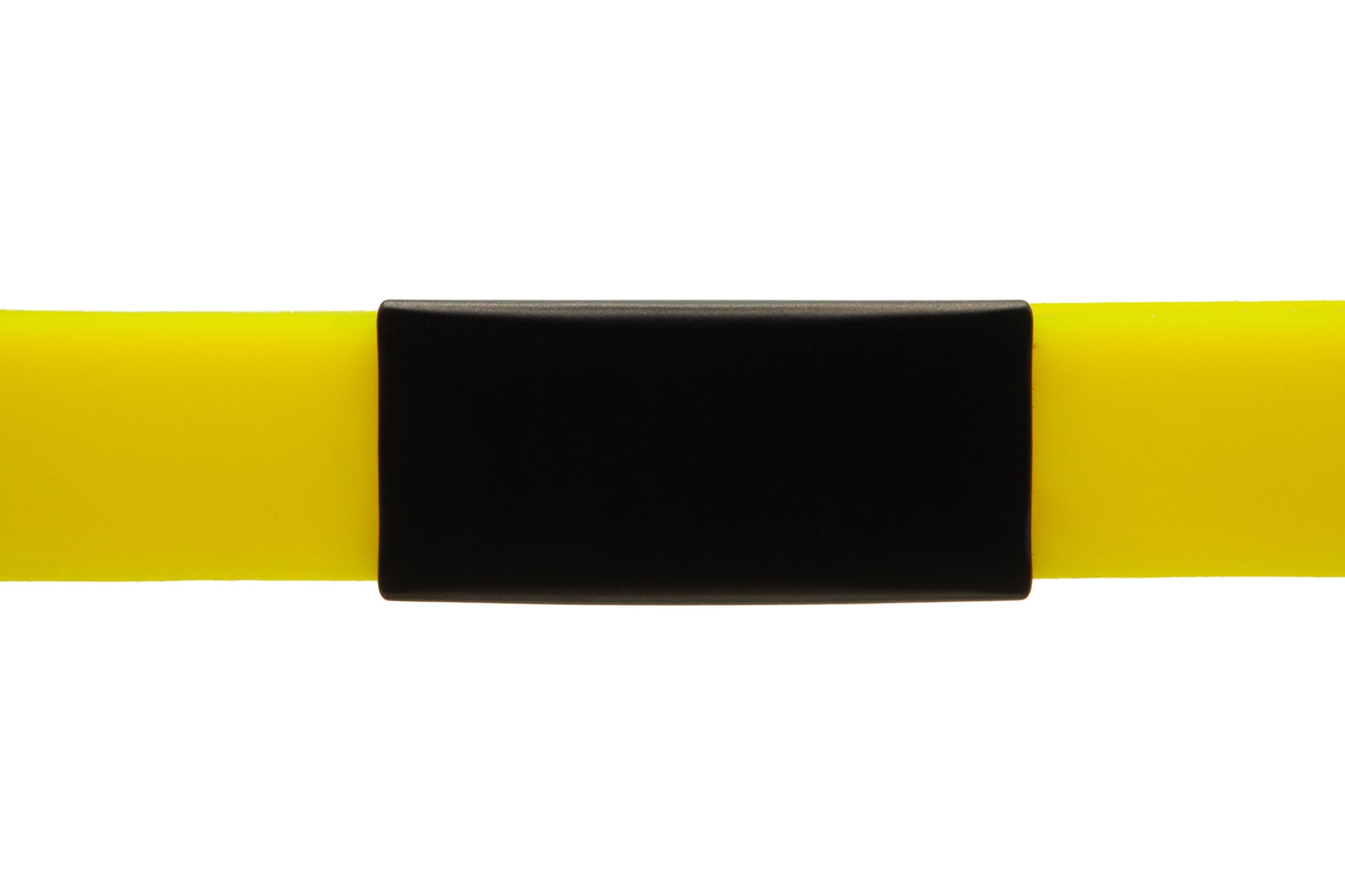 ID tag black with bracelet