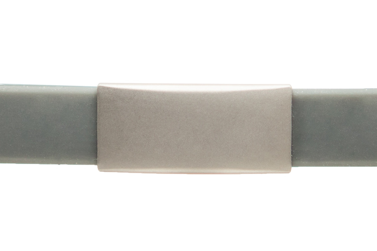 Info-Armband - graues iD-Tag mit grauem Armband