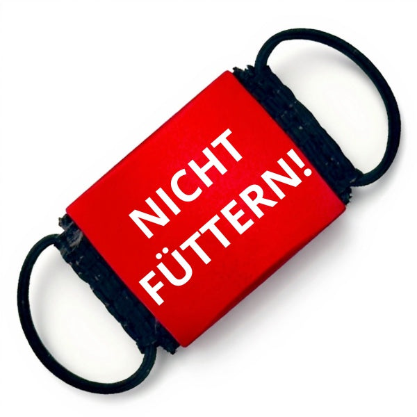 Custom Hinweis-Hundemarke – lautlose in rot