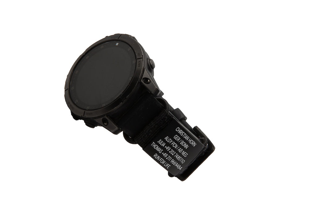 Info iD-Tag schwarz für Uhren