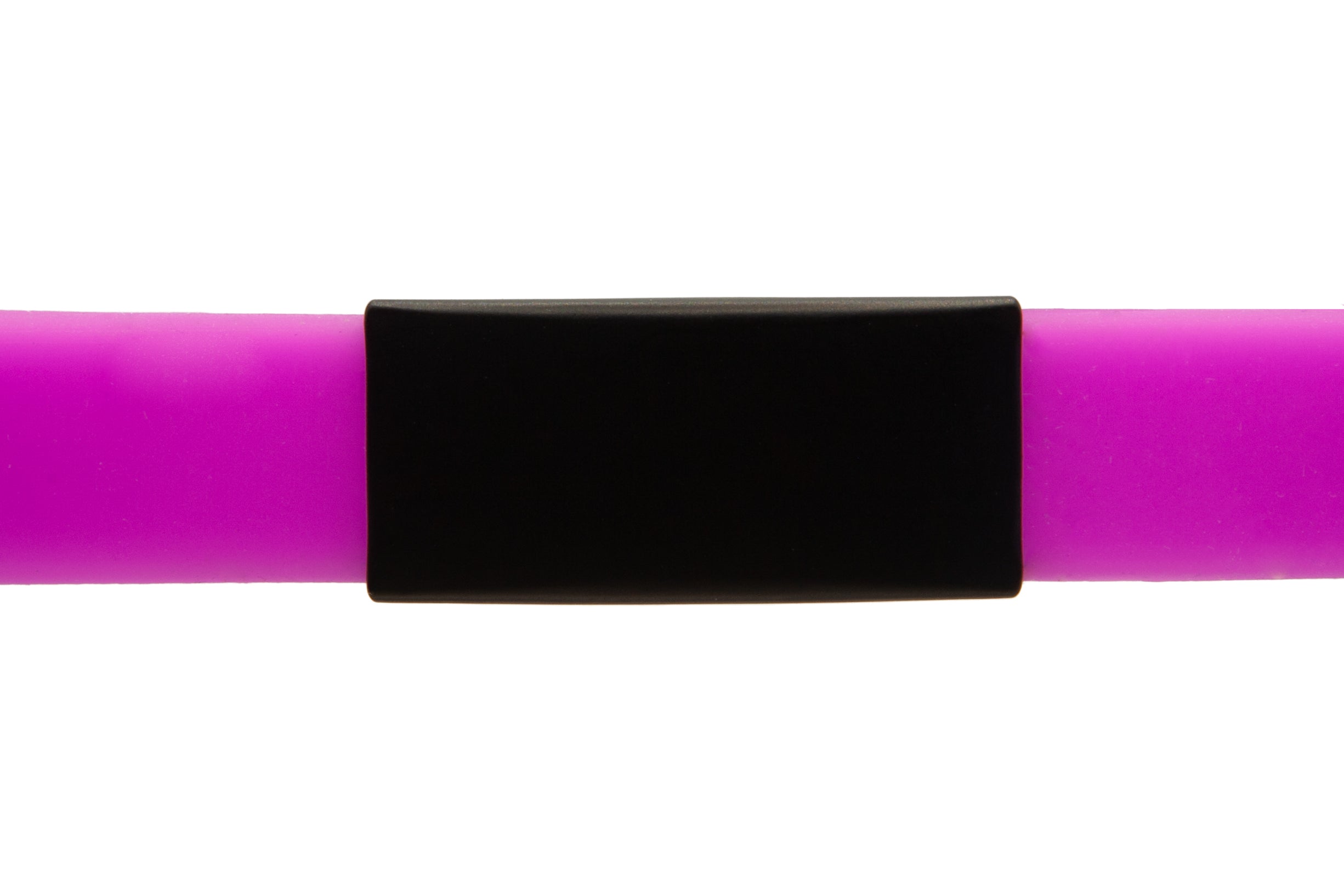 ID tag black with bracelet