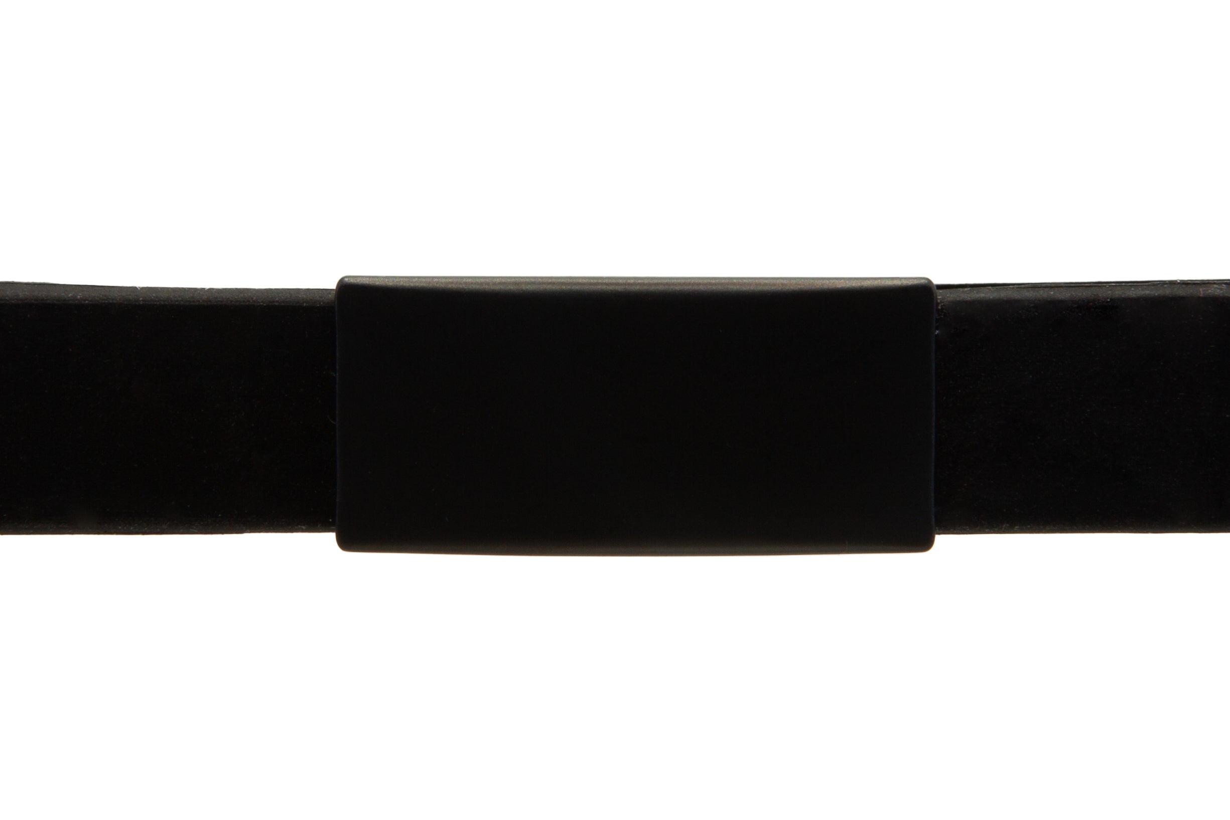 SOS-Info Armband - schwarzer iD-Tag mit schwarzem Armband