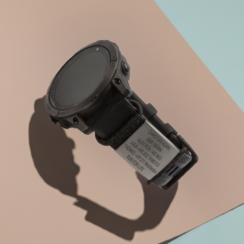 SOS iD-Tag gray for watches