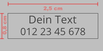 iD-Aufkleber - 20 Stück (2,5cm x 0,8cm)