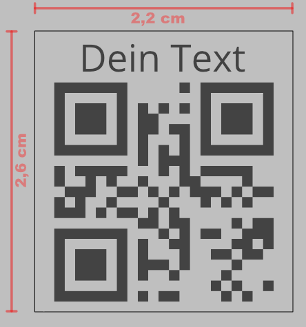 iD-Aufkleber mit QR-Code & Text Aufklebern