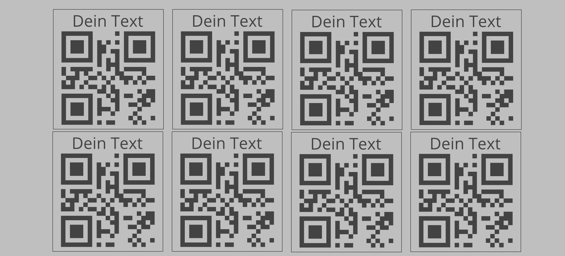 iD-Aufkleber mit QR-Code für Social Media und mehr