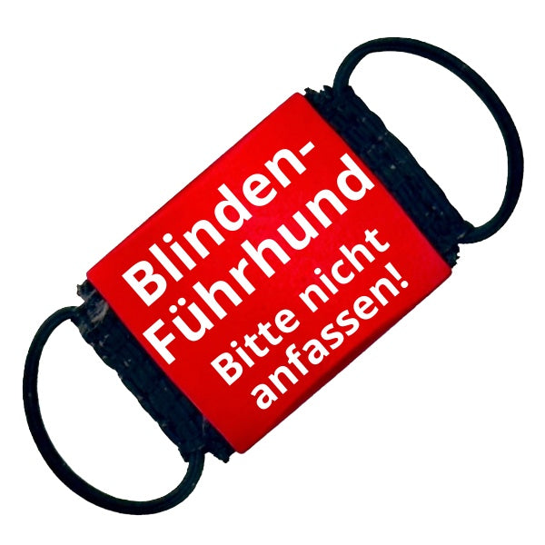 Blinden-Führhund Hinweis-Hundemarke – lautlose | Rot