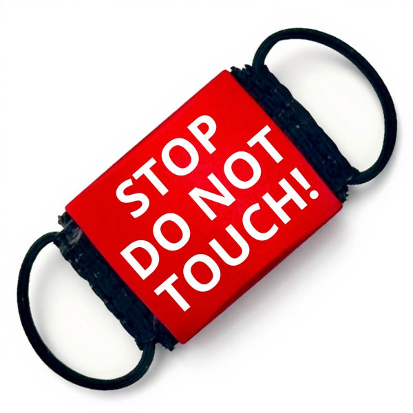 Lautlose Hinweis-Hundemarke "STOP DO NOT TOUCH"
