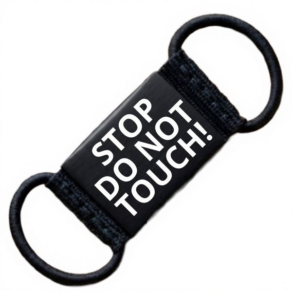 Lautlose Hinweis-Hundemarke "STOP DO NOT TOUCH"